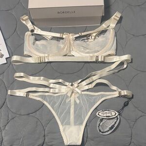 Bordelle gia bra and panty set NWT